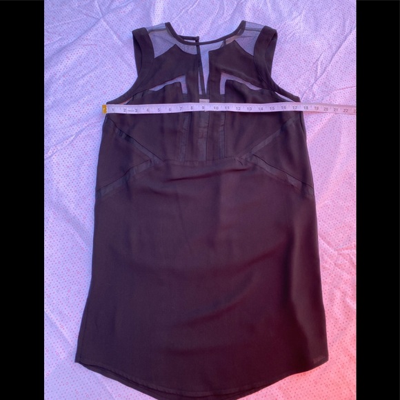 SILENT + NOISE BLACK MESH INSERT DRESS - Picture 7 of 9